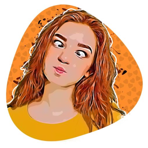 illustrated avatar of a girl